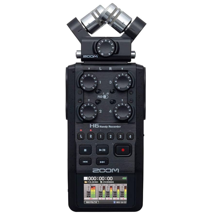 Zoom H6/BLK ② Amazon.com: Zoom H6 All Black Recorder Bundle with 32GB SDHC